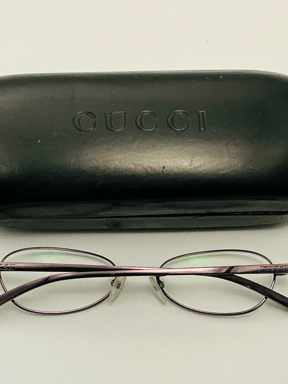 Gucci titanium gunmetal Oval Women's Eyeglasses framework
